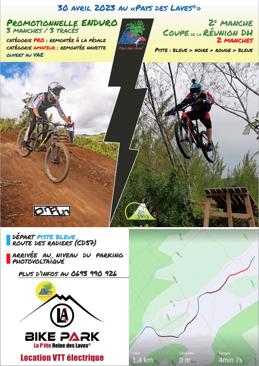 AFFICHE VTT DH Sainte Rose M2 VCSR