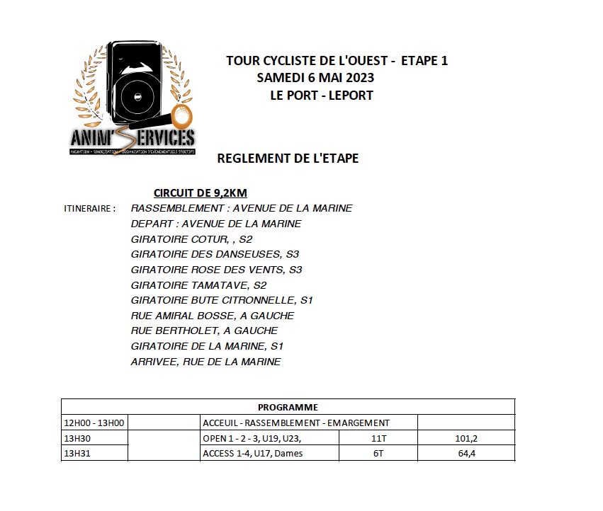 Programme Etape 1