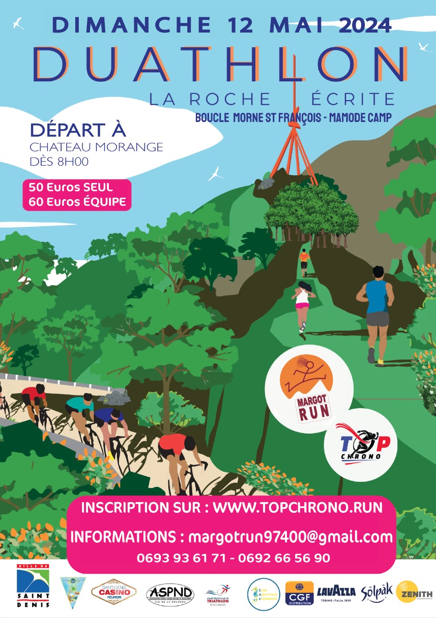 AFFICHE Duathlon de la Roche Ecrite MargotRun v2 2