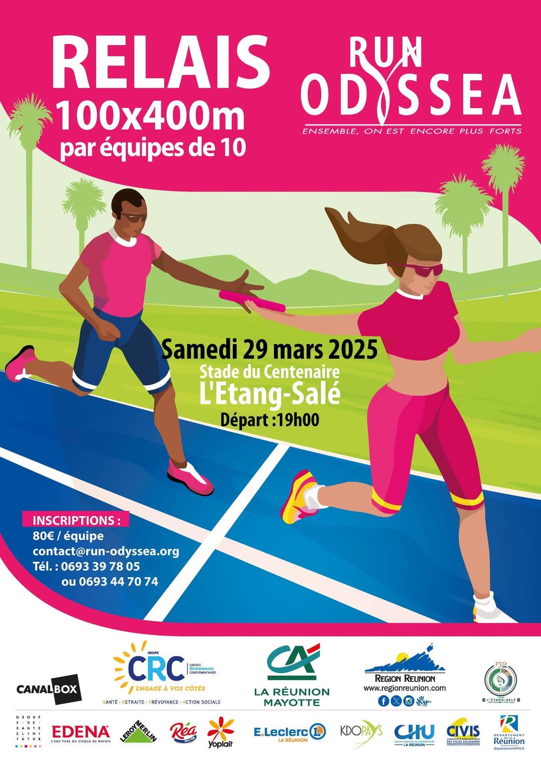 AFFICHE RELAIS 100x400m Equipe 10 RUNODYSSEA