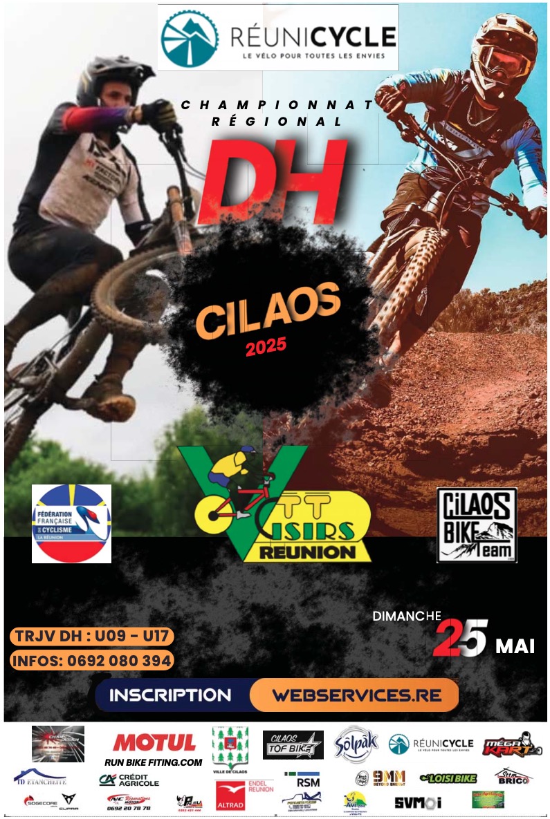 AFFICHE DH Cilaos VTTL