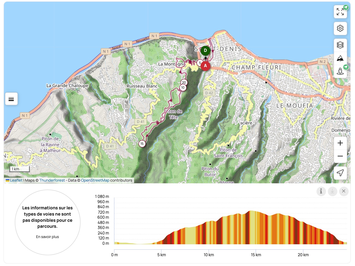 Parcours Trail Kafrine 2026