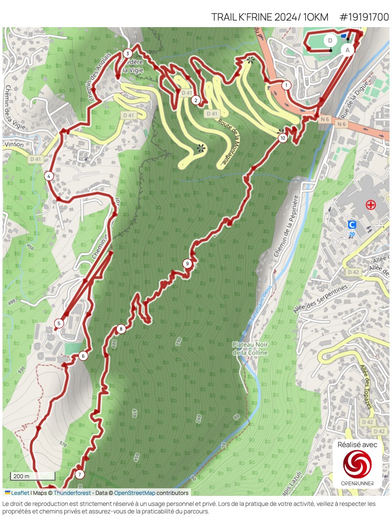 Parcours Trail Kafrine 2026